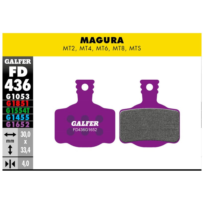 GALFER | Pastillas de Freno e-Bike Compatible Magura-Campagnolo (FD436G1652)