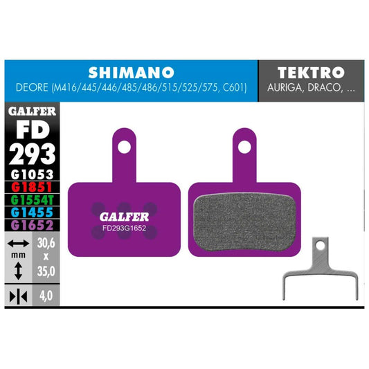 GALFER | Pastillas de Freno e-Bike compatible Shimano (FD293G1652)