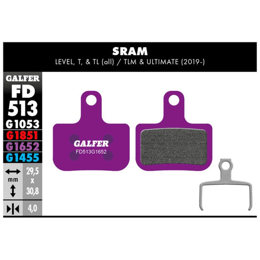 GALFER | Pastillas de Freno e-Bike compatible Sram (FD513G1652)
