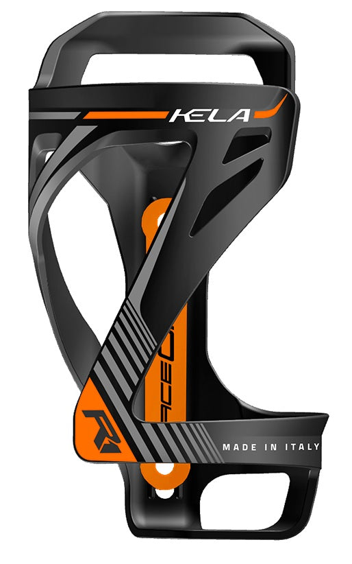 RACEONE | Portabidón de Salida Lateral Kela -negro naranja