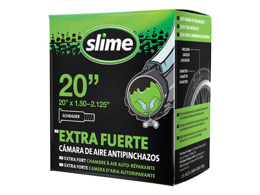 SLIME | Cámara de 20x1.5-2.125 Antipinchazos Válvula Schrader