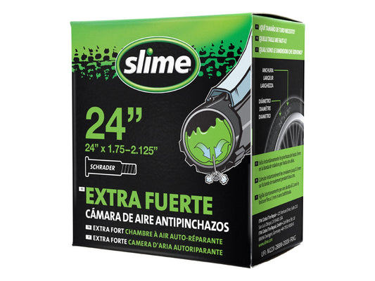 SLIME | Cámara de 24x1.75-2.125 Antipinchazos Válvula Schrader