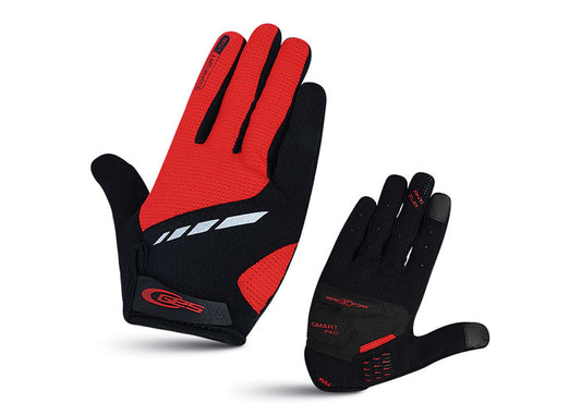 GES | Guantes Largos Comfort Line rojo-negro