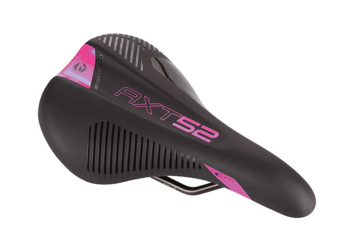 GES | Sillín de Bicicleta Júnior AXT52 (Negro-Rosa)