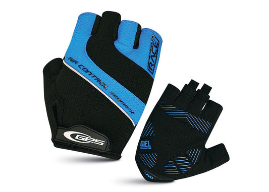 GES | Guantes Cortos Race (Negro-Azul)