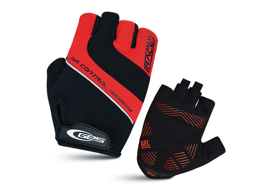 GES | Guantes Cortos Race (Negro-Rojo)
