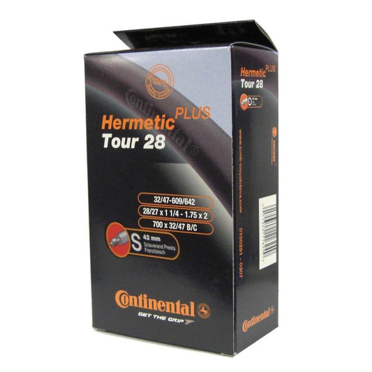 CONTINENTAL | Cámara Tour Hermetic Plus 28x1.75 Válvula Presta 42 mm