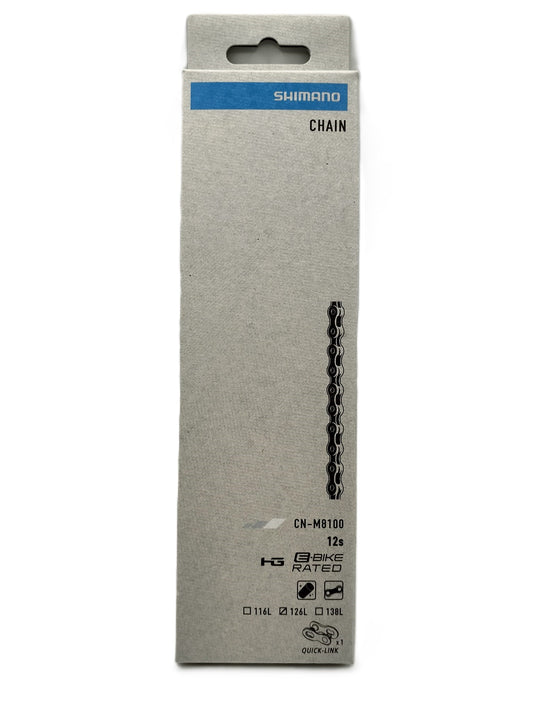 SHIMANO | Cadena DEORE XT M8100 12v 126 Eslabones