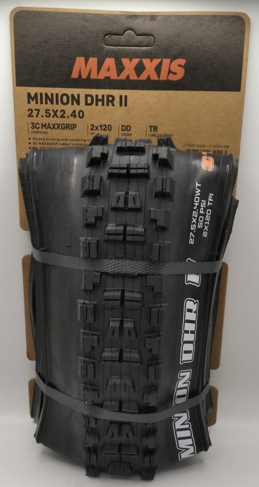 MAXXIS | Cubierta de Mtb MINION 27.5x2.40wt DHR II 3CG-DD-TR