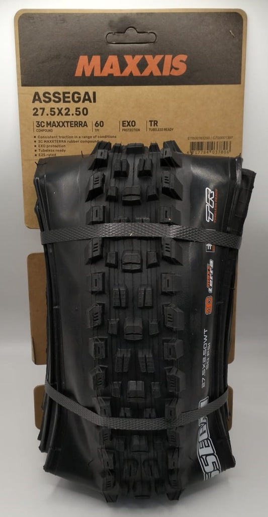 MAXXIS | Cubierta de Mtb ASSEGAI 27.5x2.50wt 3CT-EXO-TR