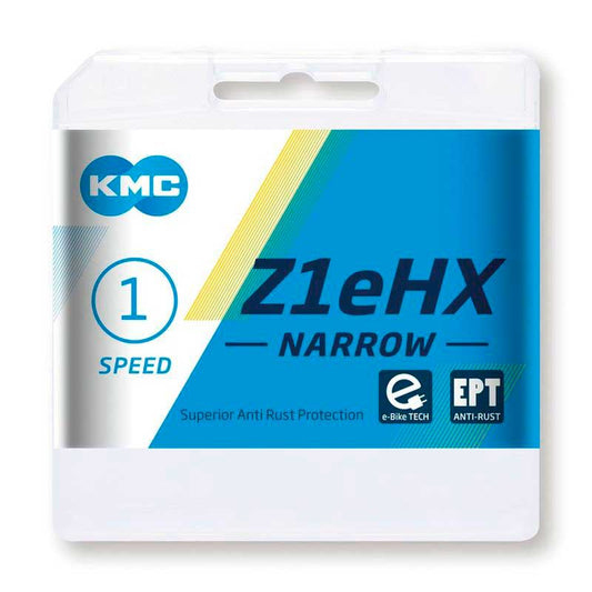 KMC | Cadena Z1 eHX EPT e-Bike 1v 128 Eslabones (Gris)