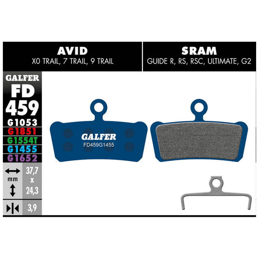GALFER | Pastillas de Freno Road Compatible Avid-Sram (FD459G1455)