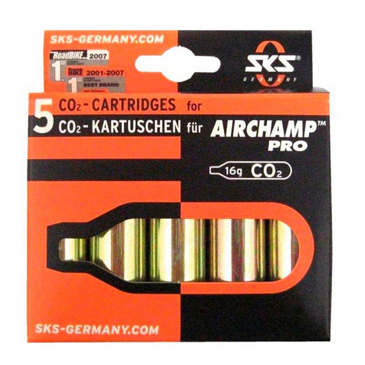 SKS | 5 Cartuchos de CO2 Airchamp Pro 16grs