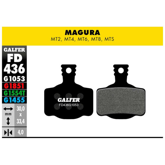GALFER | Pastillas de Freno STANDARD compatible Magura-Campagnolo (FD436G1053)