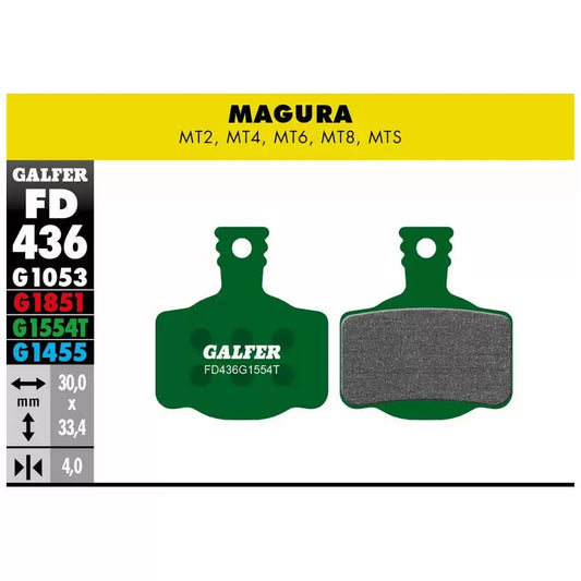 GALFER | Pastillas de Freno PRO compatible Campagnolo-Magura (FD436G1554T)
