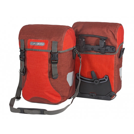 ORTLIEB | Alforjas Dobles Sport Tracker Plus QL2.1 Rojo/Granate 30L