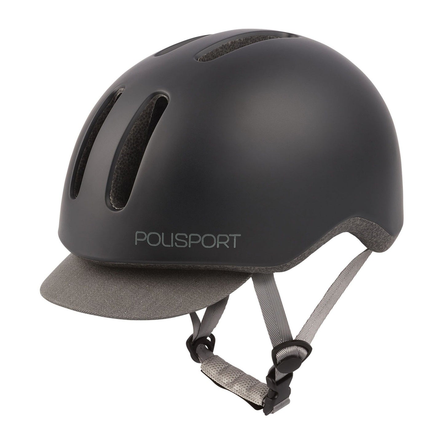 POLISPORT | Casco de ciclismo Commuter -negro gris