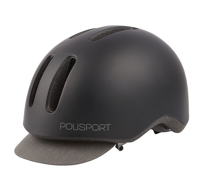POLISPORT | Casco de ciclismo Commuter -negro gris