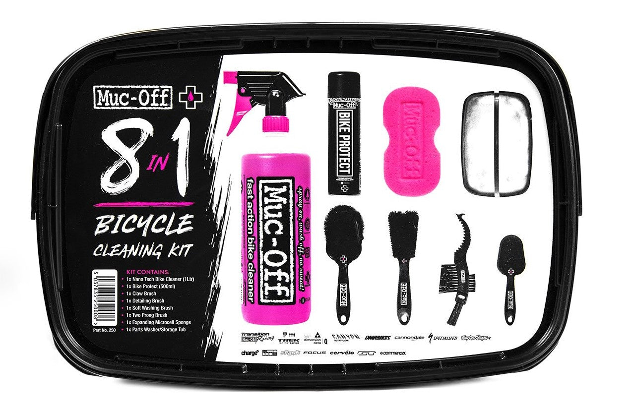 MUC-OFF | Kit Limpieza de Bicicletas 8 en 1