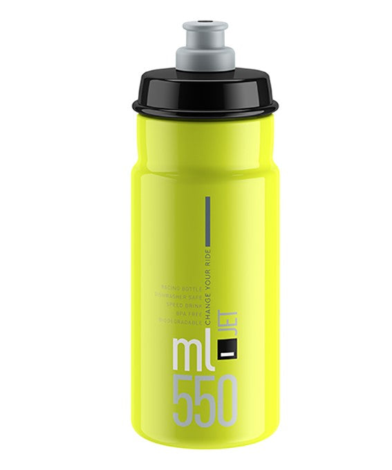 ELITE | Bidón de Hidratación JET 550ml -amarillo flúor