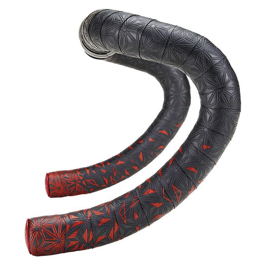 SUPACAZ | Cinta de Manillar Super Sticky Kush Starfade negro-rojo
