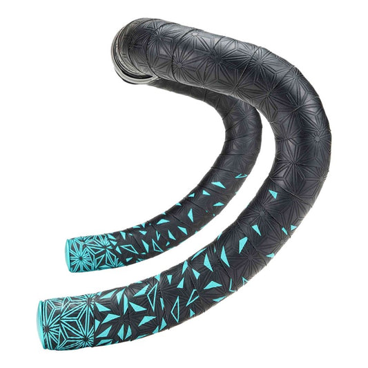 SUPACAZ | Cinta de Manillar Super Sticky Kush Starfade negro-celeste