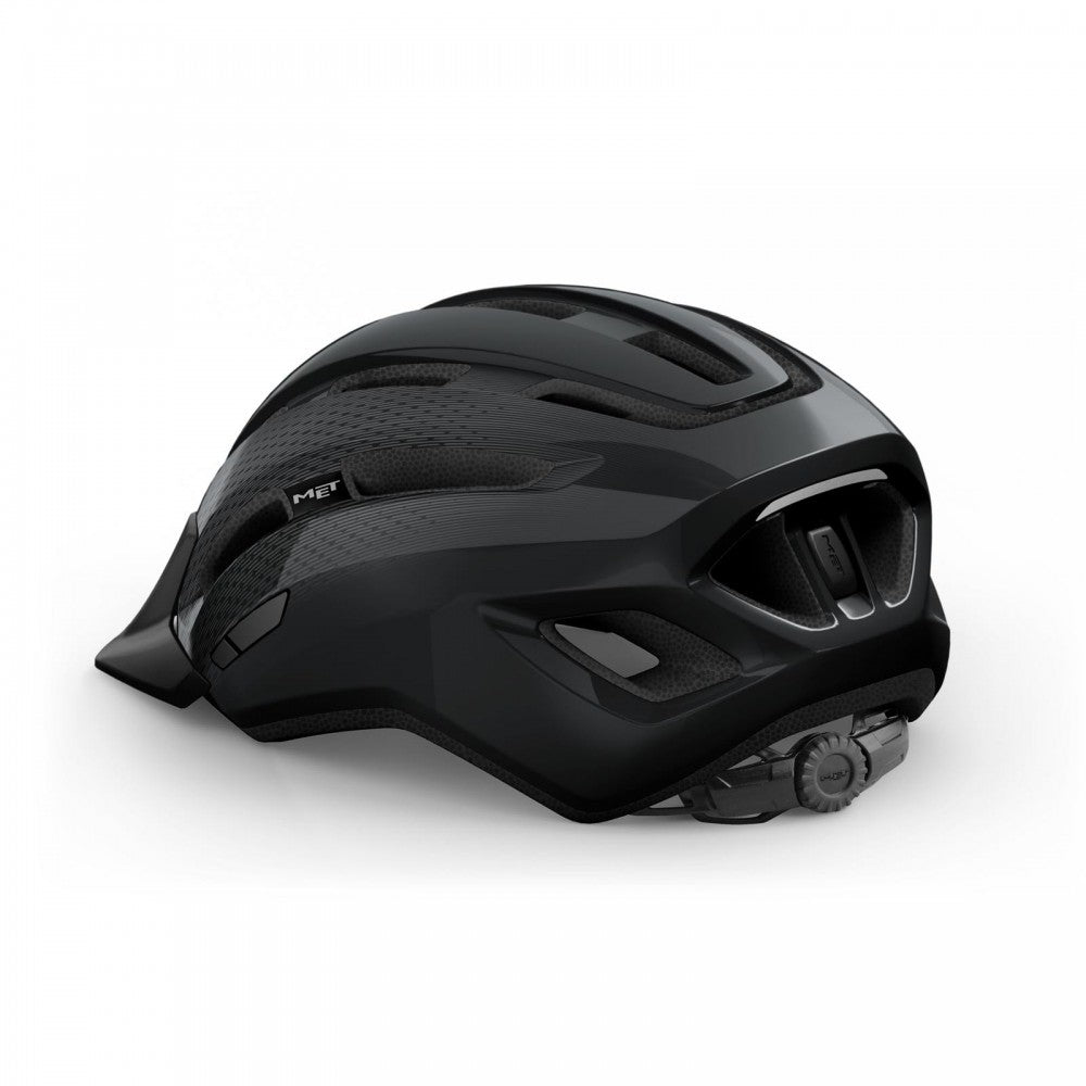 MET | Casco Downtown Negro Brillo