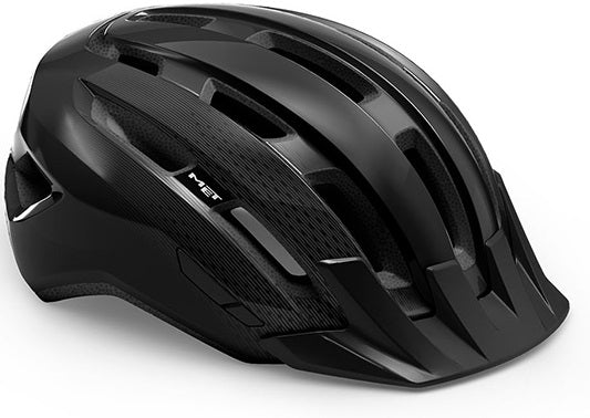 MET | Casco Downtown Negro Brillo