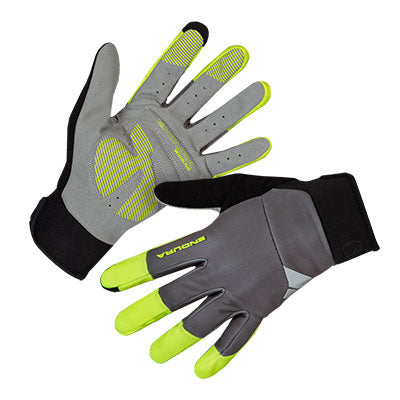 ENDURA | Guantes Largos Windchill gris-amarillo