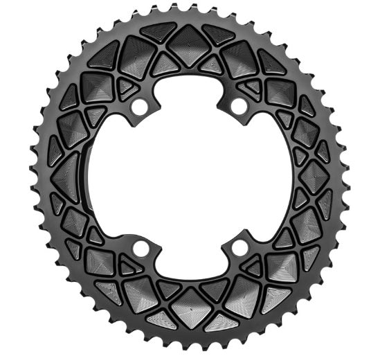 ABSOLUTEBLACK | Plato Oval compatible Shimano R9100-R8000-R7000