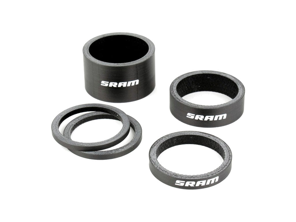 SRAM | Separadores de Dirección Carbono Logo Blanco