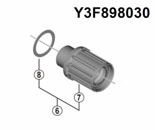 SHIMANO | Núcleo de Buje Completo MT400B
