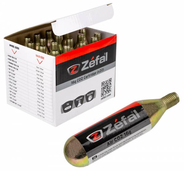 ZEFAL | Cartucho de CO2 16grs (20 uds)