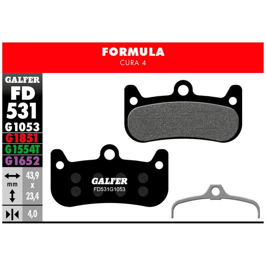 GALFER | Pastillas de Freno STANDARD compatible Formula (FD531G1053)