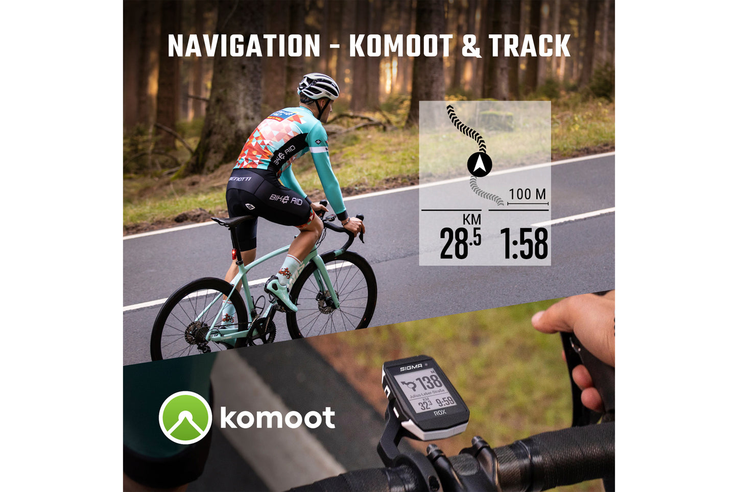 SIGMA | Ciclocomputador ROX 11.1 EVO Negro