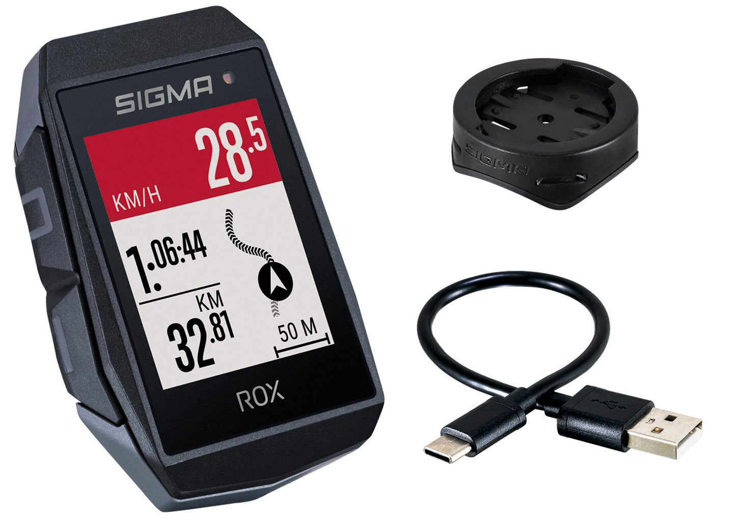 SIGMA | Ciclocomputador ROX 11.1 EVO Negro