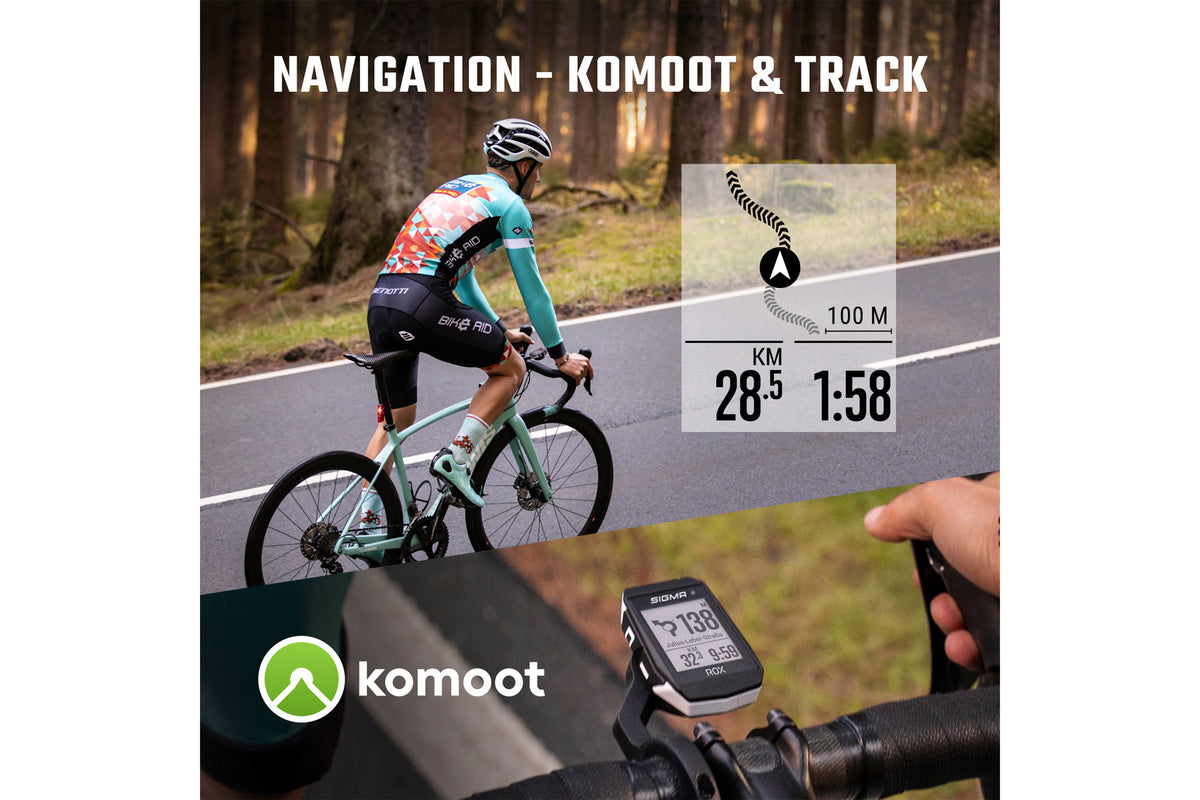 SIGMA | Set HR Ciclocomputador ROX 11.1 EVO Negro