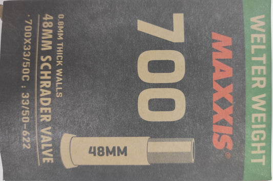 MAXXIS | Cámara Welter Weight 700x33-50 Válvula Schrader 48mm