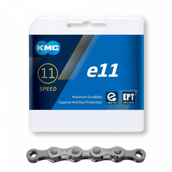 KMC | Cadena e11 EPT 11v 136 Eslabones (Plata)