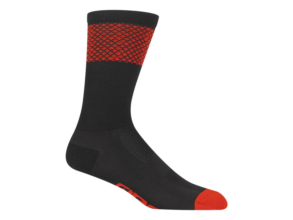 GIRO | Calcetines Comp Racer High Rise negro-rojo