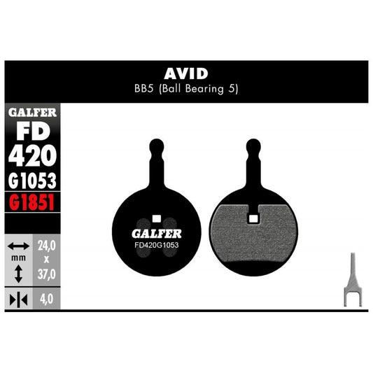 GALFER | Pastillas de Freno STANDARD compatible Avid (FD420G1053)