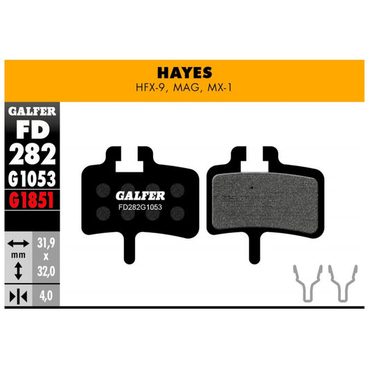 GALFER | Pastillas de Freno STANDARD compatible Hayes (FD282G1053)