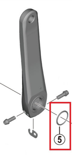 SHIMANO | Anillo Espaciador de Biela Izquierda DURA ACE R9200