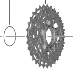 SHIMANO | Kit de Piñones para Cassette DURA ACE R9200 12v