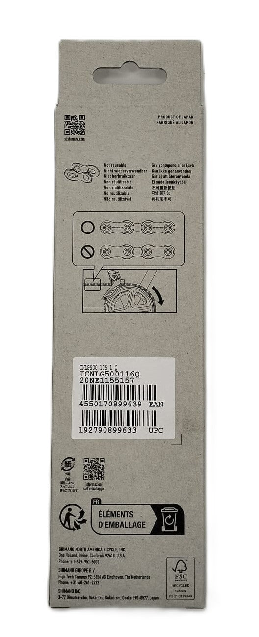 SHIMANO | Cadena LG500 Linkglide 10-11v 116 Eslabones