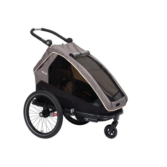 XLC | Remolque Niño Mono S 20" Gris/Beige/Antracita