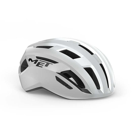 MET | Casco de Ciclismo VINCI Mips Blanco-Plata Brillo