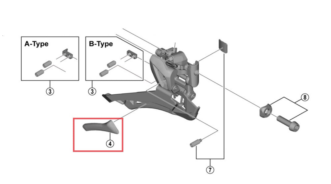 SHIMANO | Placa Deslizante FD-R9100 2v