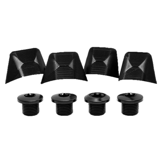 ABSOLUTEBLACK | Tornillos Fijación de Platos Shimano R8000 Negro