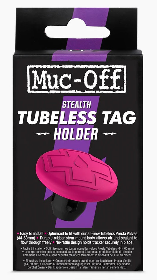 MUC-OFF | Soporte Localizador AirTag Negro/Rosa